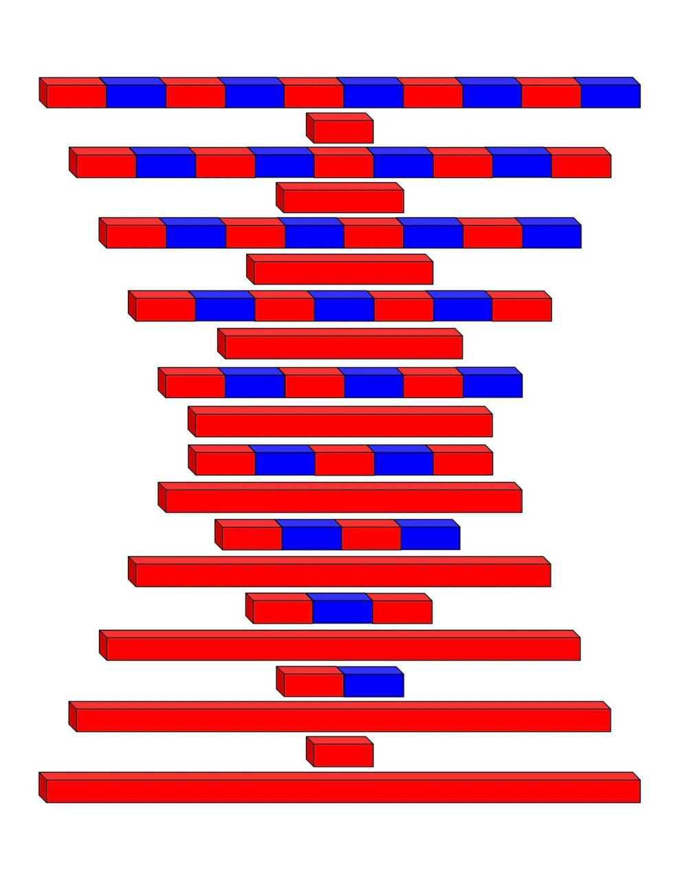 蒙特梭利"红棒和数棒的组合延伸" 78完整版可直接打印使用