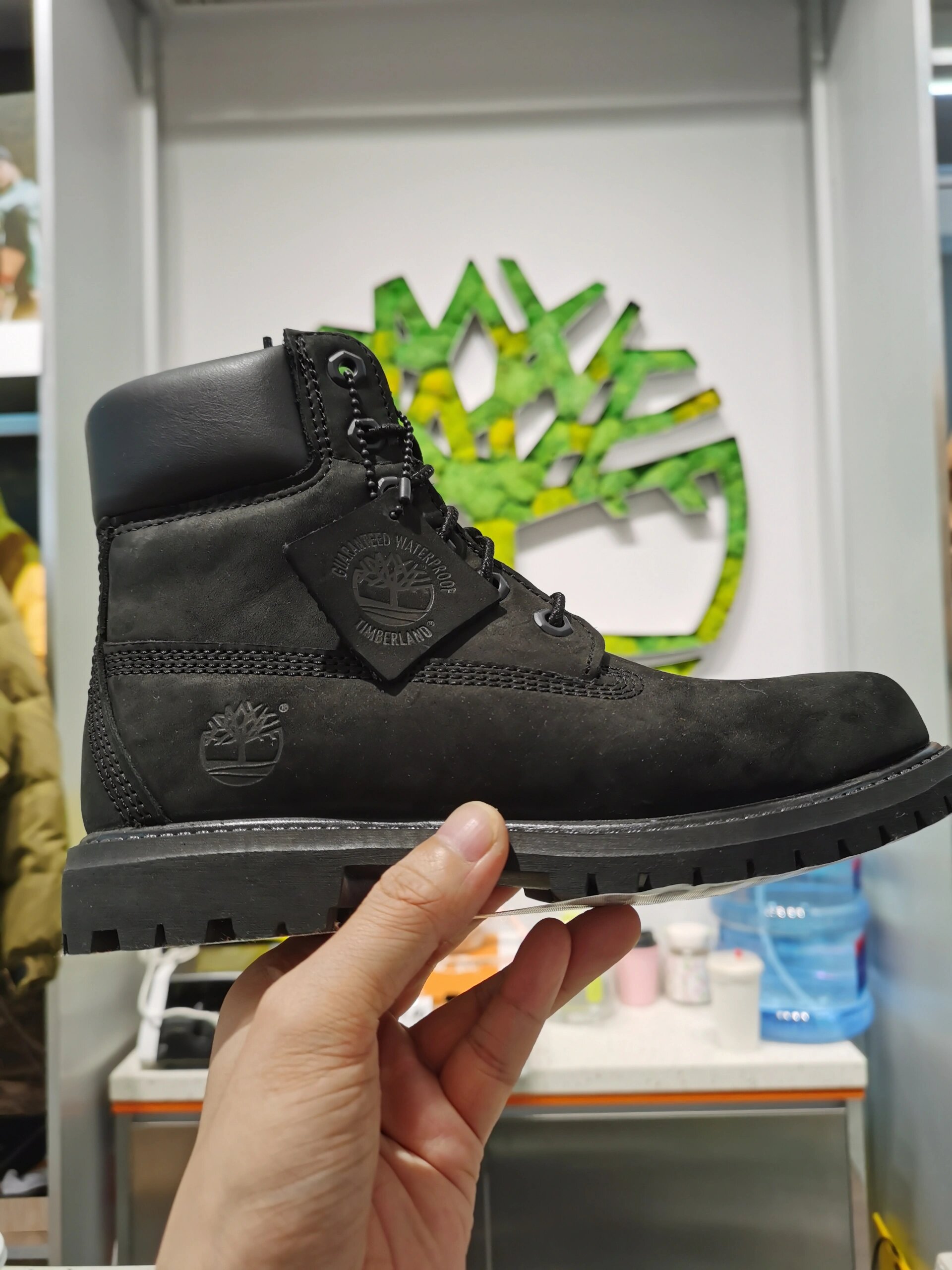 添柏岚百搭黑色翻靴