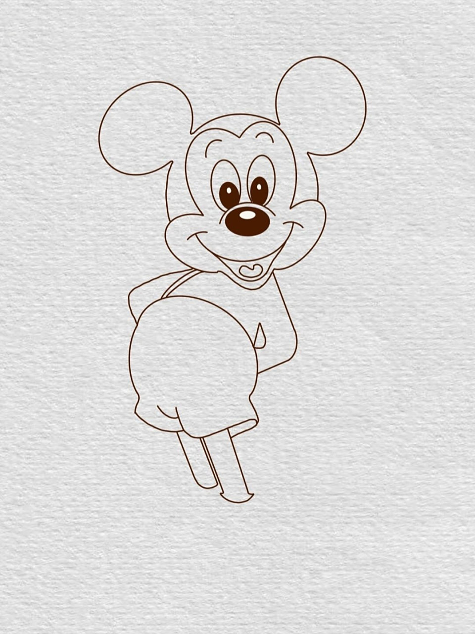 迪士尼人物米老鼠简笔画教程(100/34) 比起打击,我更喜欢鼓励,因为