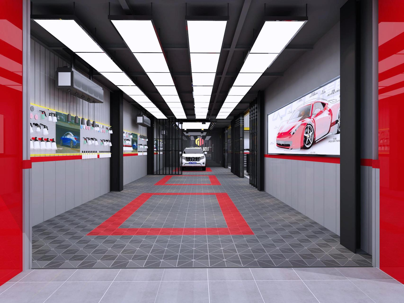 博利汽车修理厂汽修厂设计效果图