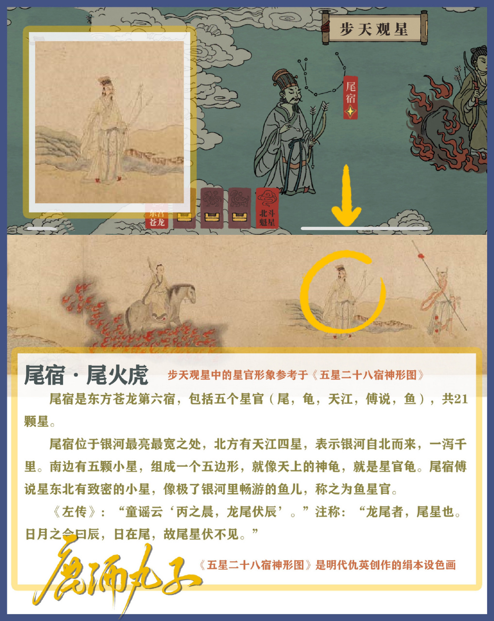 尾宿关卡解读 星宿玩法 尾宿关卡解读 	 91尾宿·尾火虎 94尾宿是