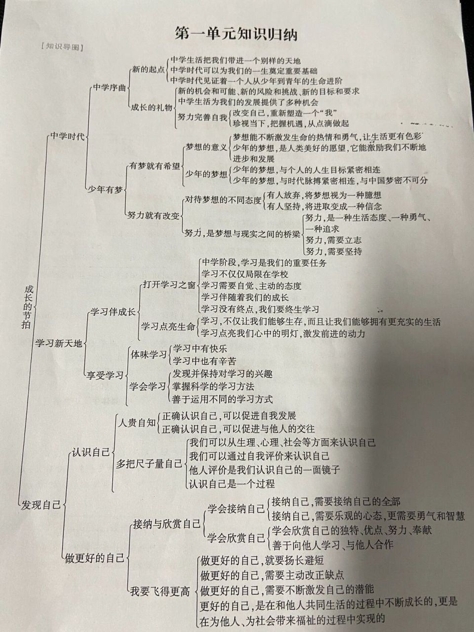 政治七上所有思维导图图片