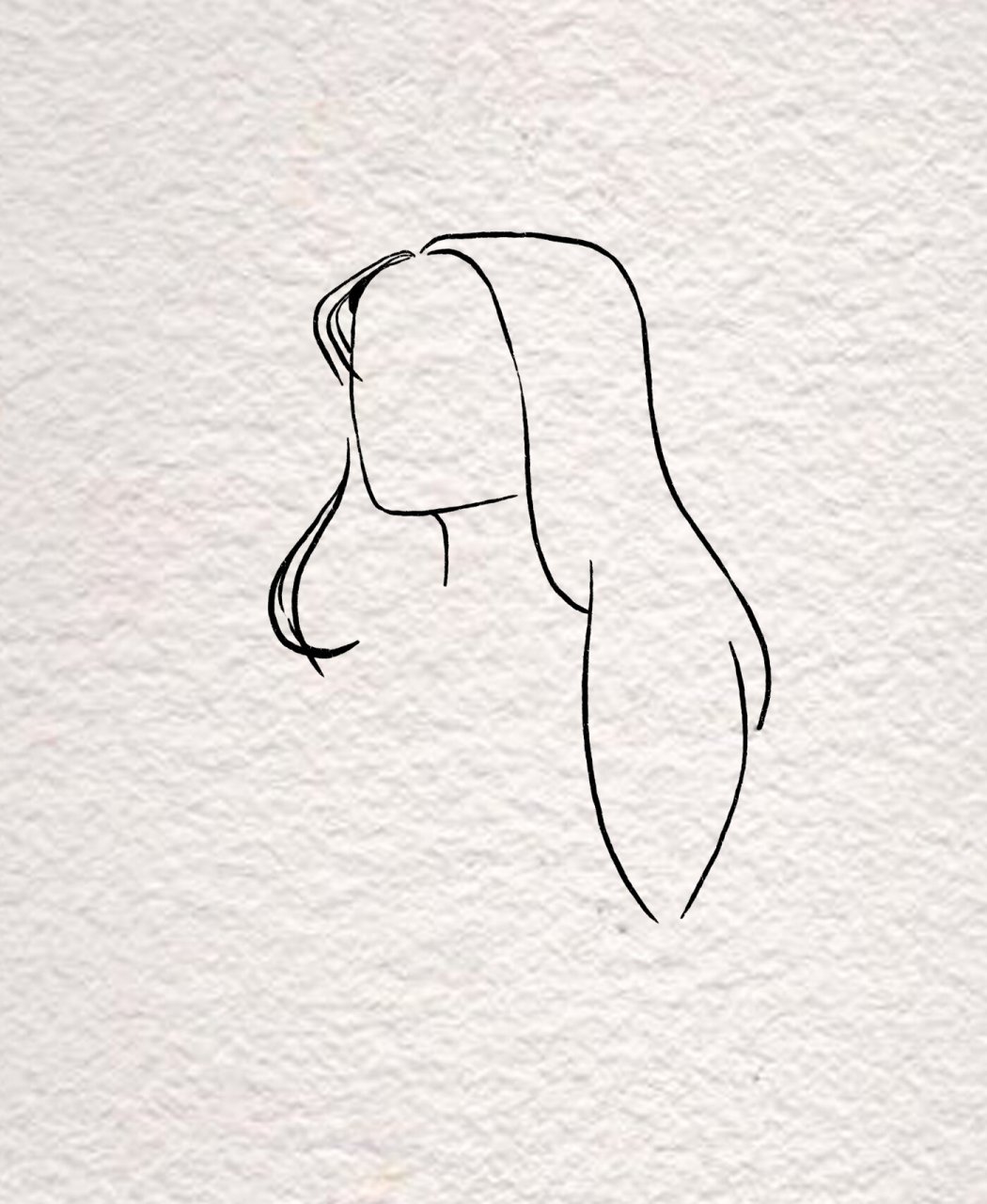 简笔画|自画像 邋遢的日常,周末就应该不洗脸不洗头,是你吗姐妹