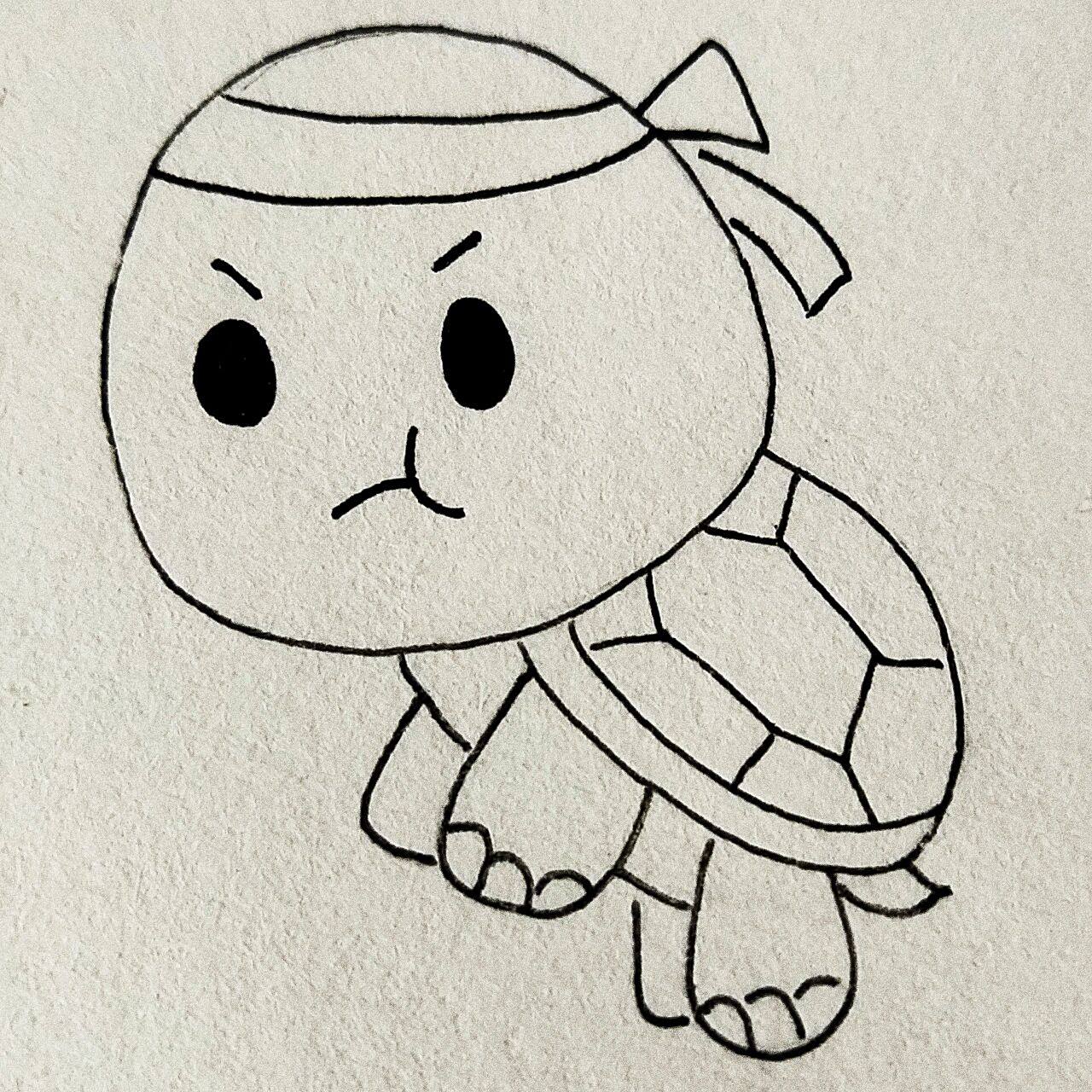 简笔画教学/乌龟 简笔画教学之发愤图强的乌龟98