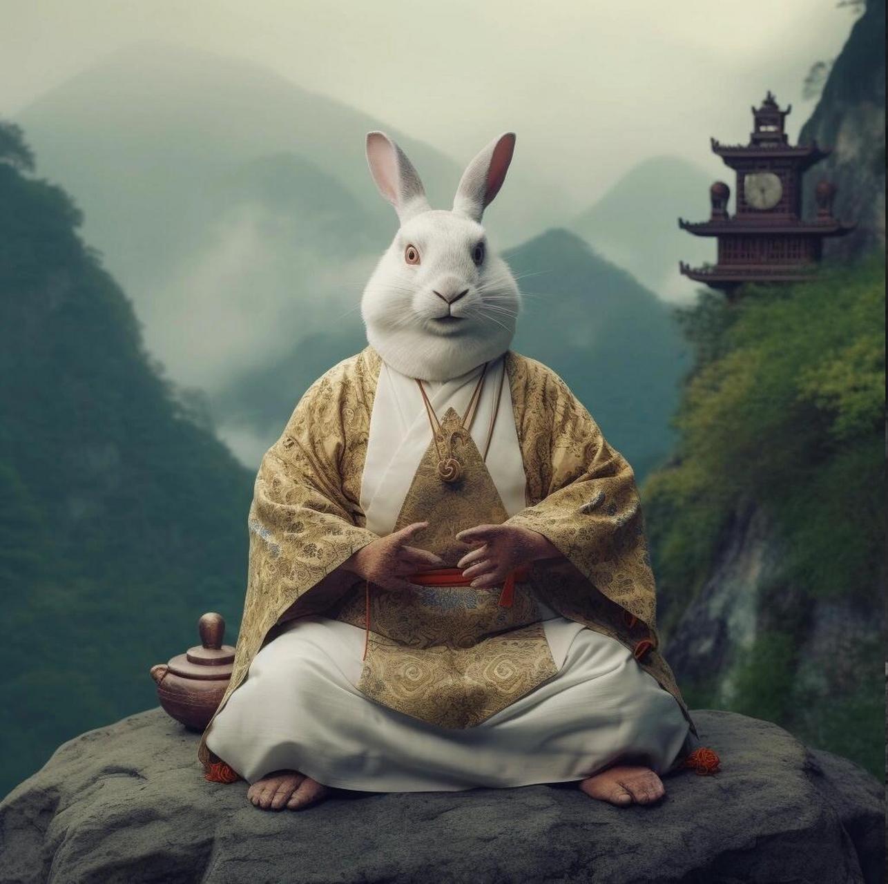 兔儿爷 兔儿爷是民间传说中的一个神灵,俗称"玉皇大帝的小儿子".