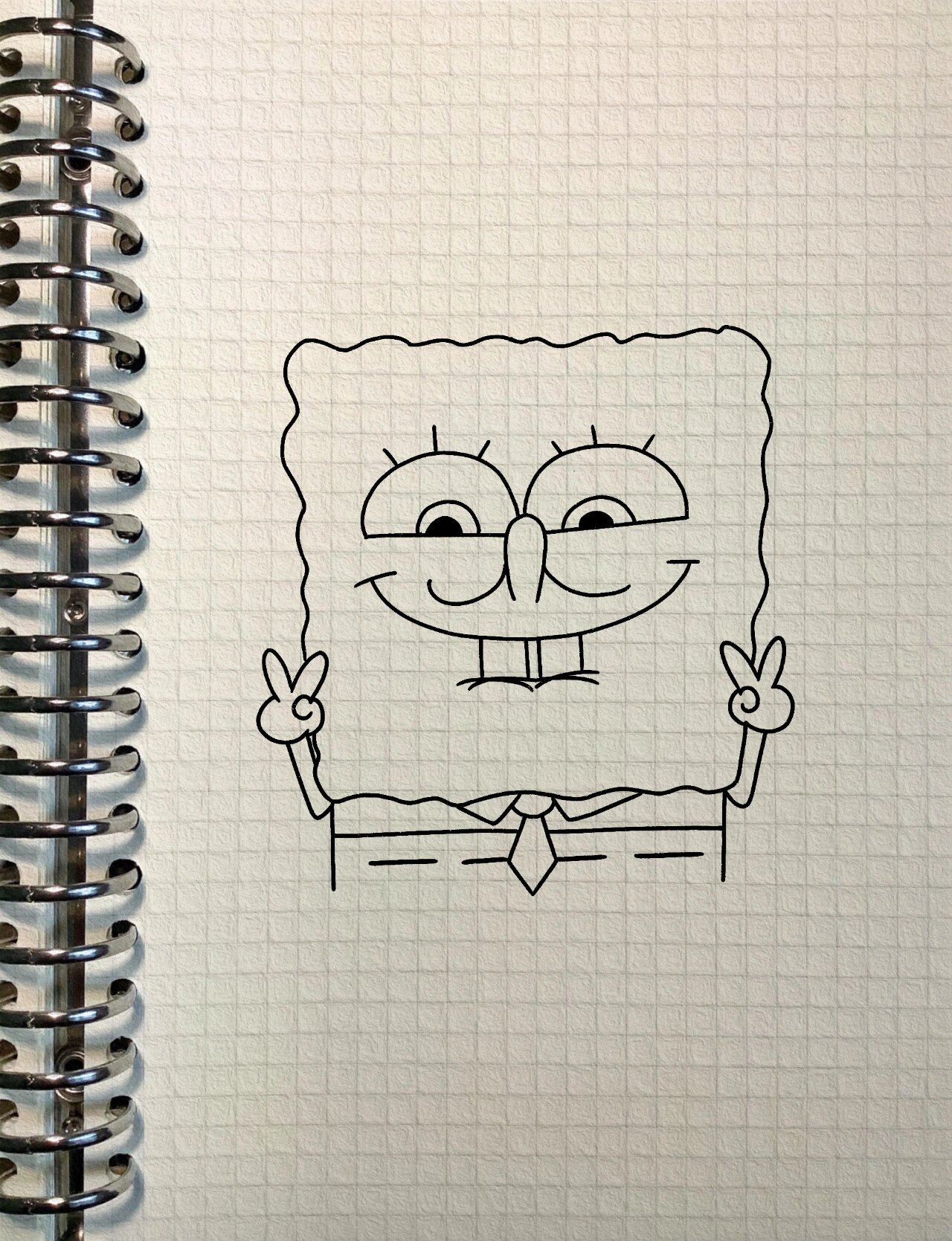 简笔画—海绵宝宝(内有过程)