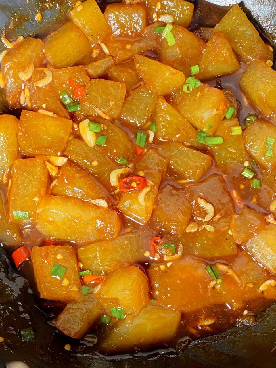家常红烧冬瓜👍3块钱一大盘,比肉还香!