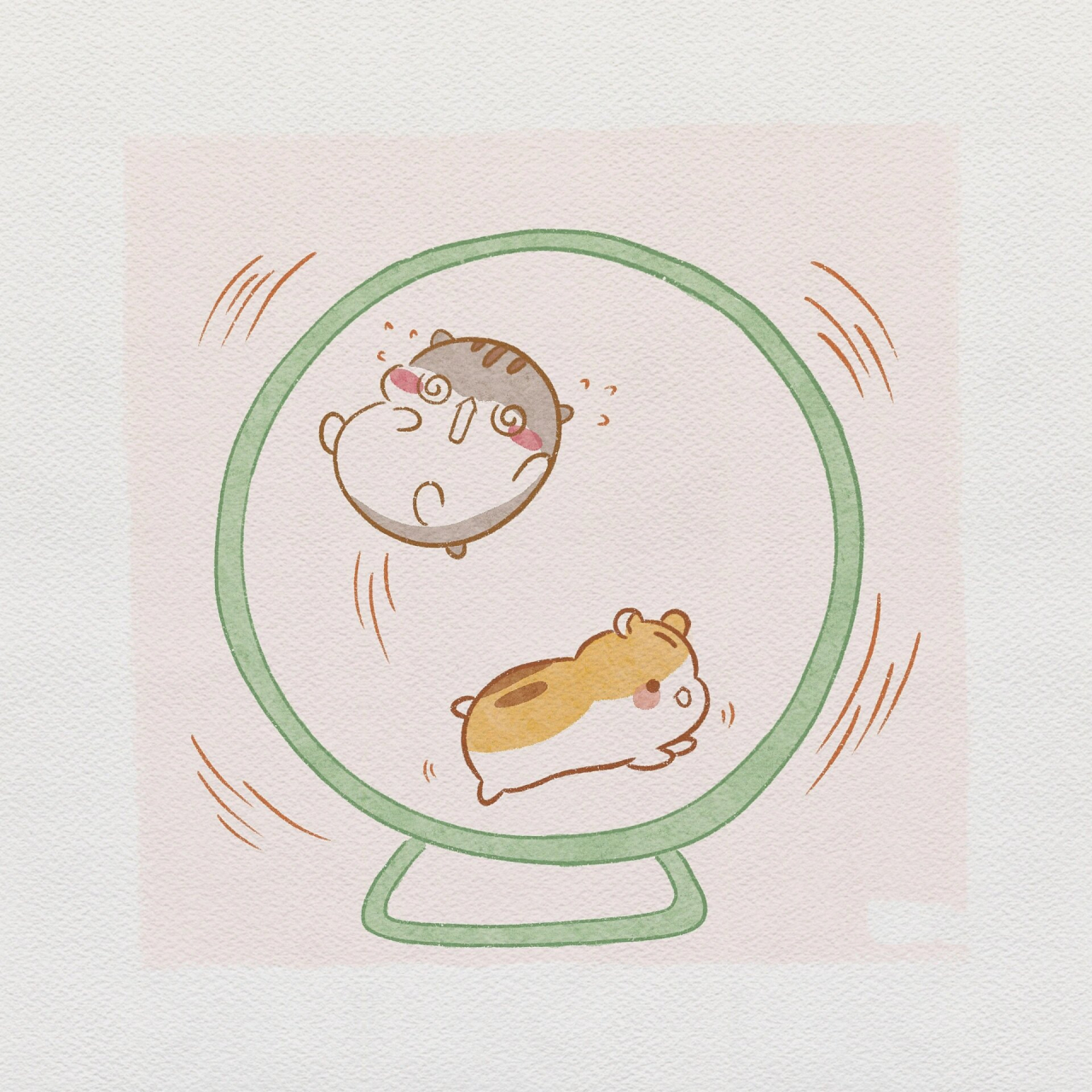 奔跑吧小仓鼠简笔画 简笔画day29 临98萌面杀手