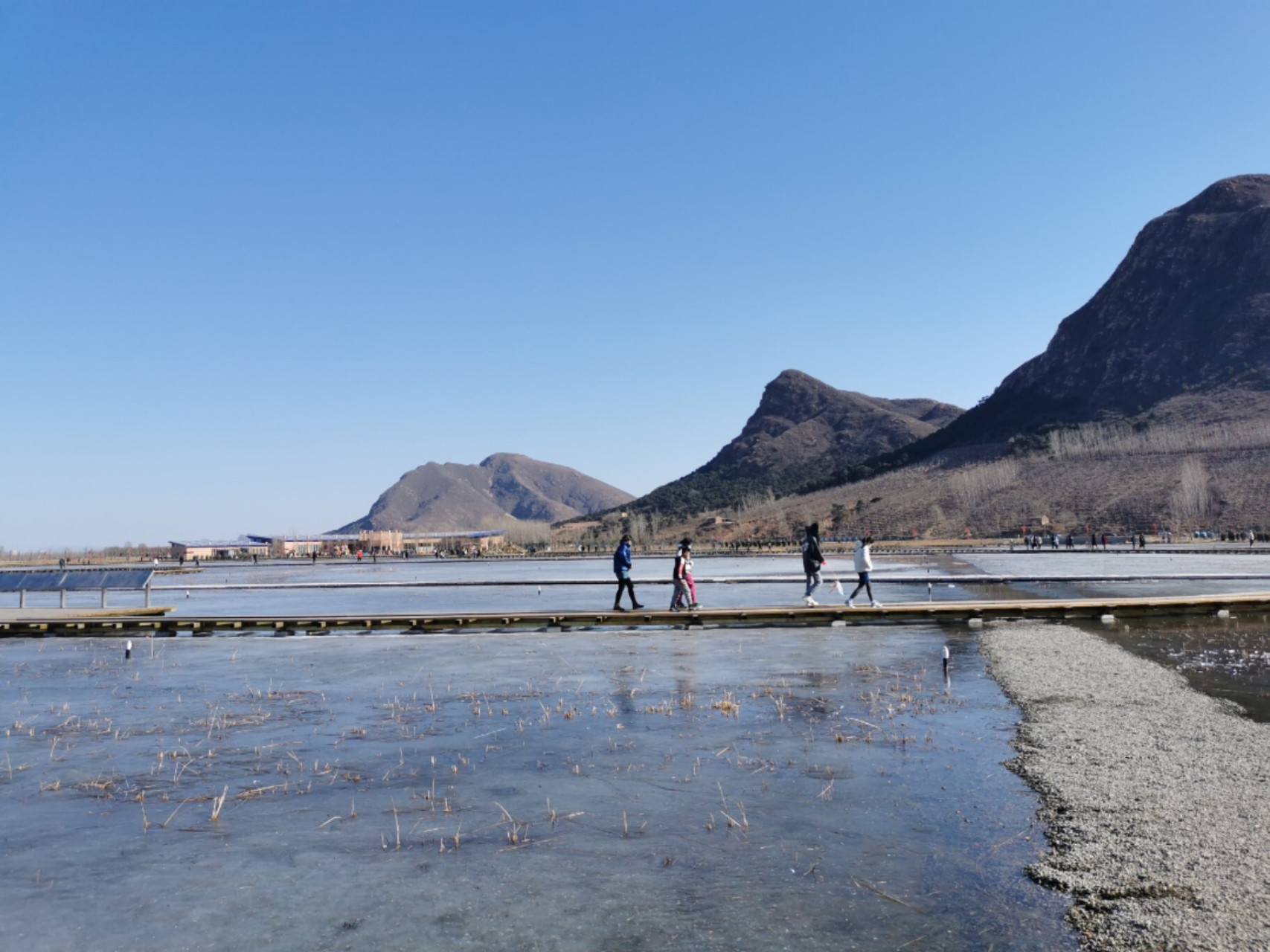 遵化水平口湿地公园 大年初四打卡水平口湿地公园,有免费停车场,车