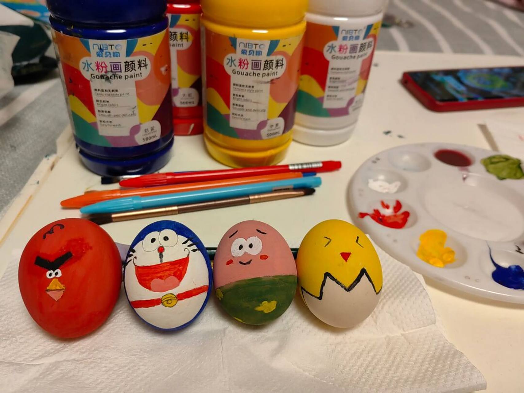 鸡蛋画画啦 鸡蛋上画画96