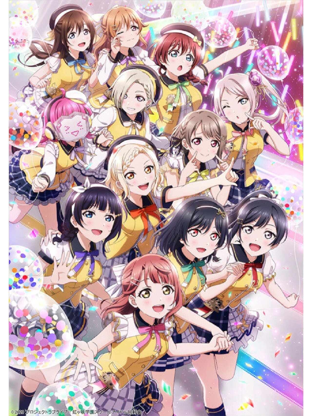 lovelive所有团体人员个人喜爱度 看完了缪斯和水团的全部剧集,虹团