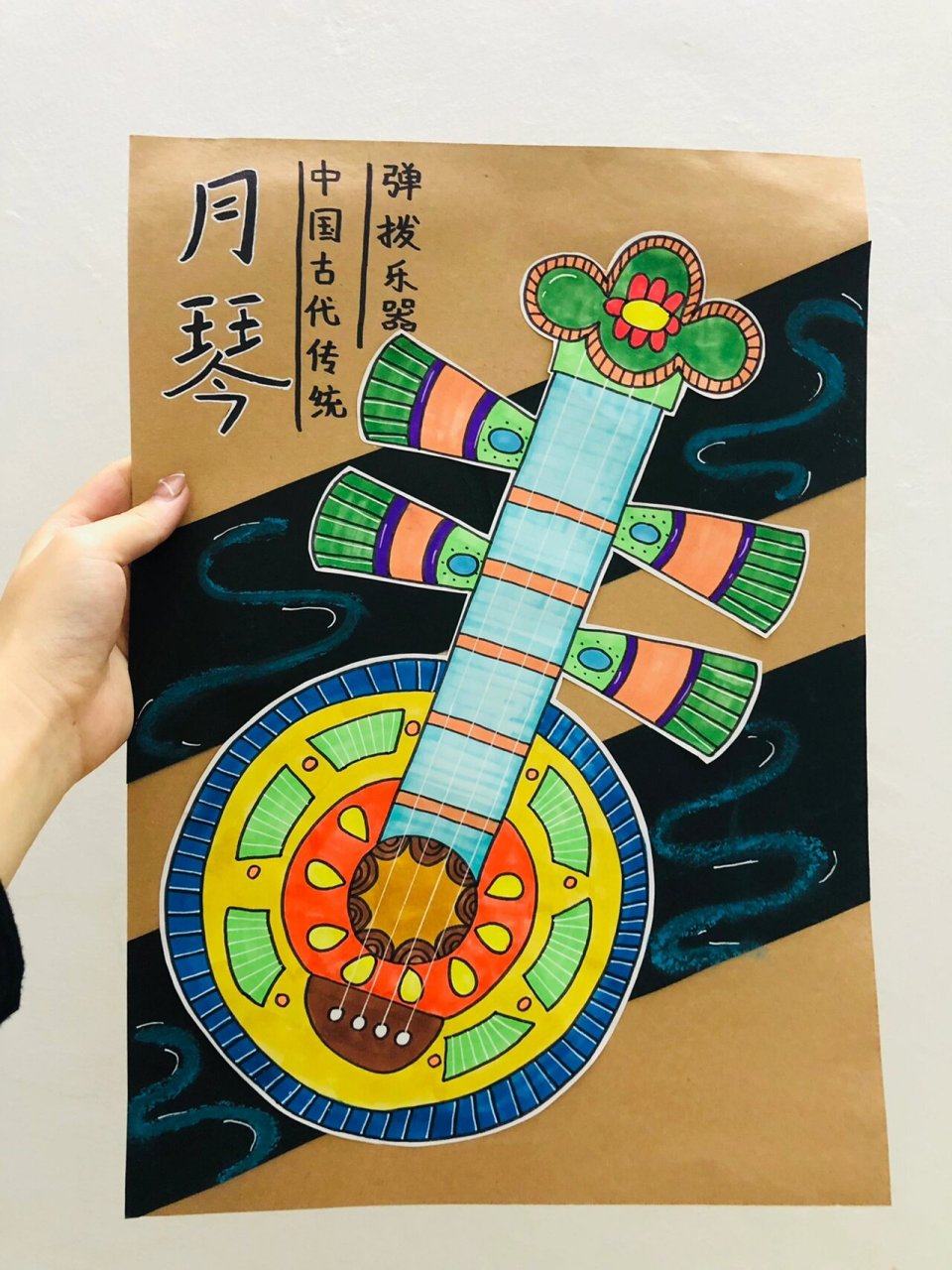 创意儿童画·6-8岁 | 《月琴》附线稿