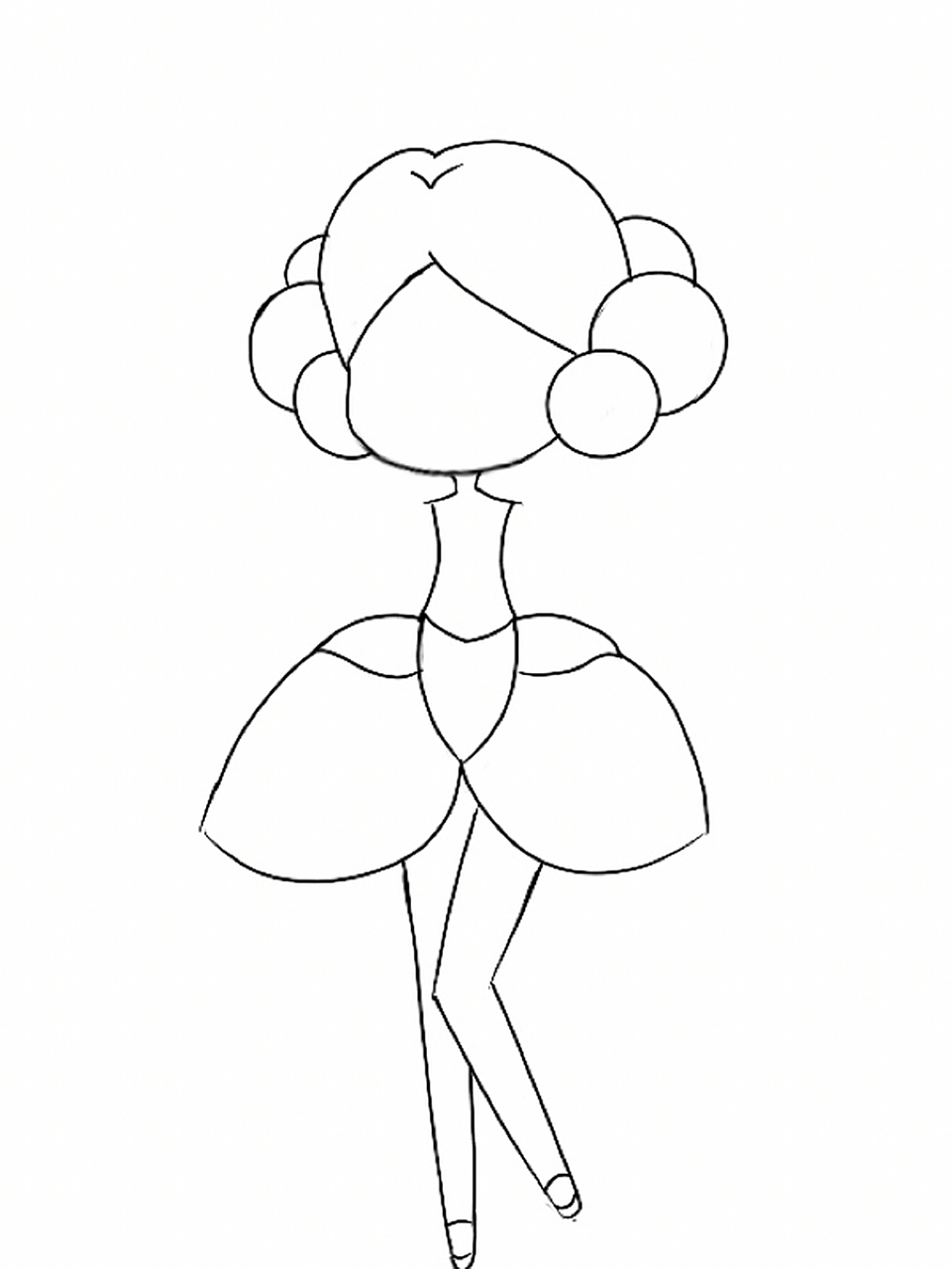 简笔画教程7515小花仙丁香花精灵王百结 小花仙