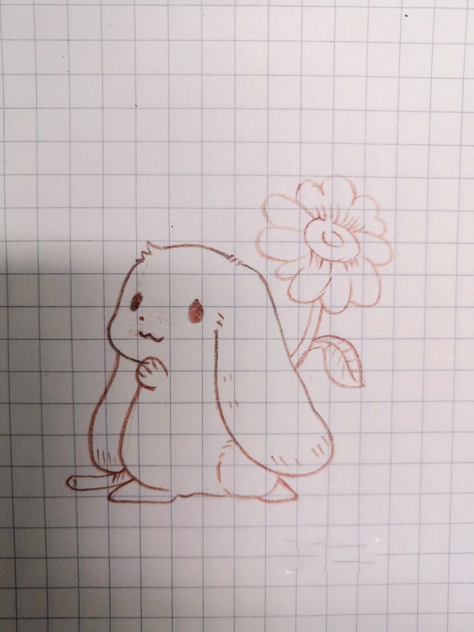 呆萌大耳兔 简笔画