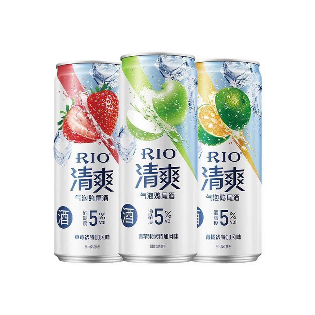rio锐澳清爽草莓苹果青橘鸡尾酒330ml*6罐,22.9入!!    rio预调清爽瓶
