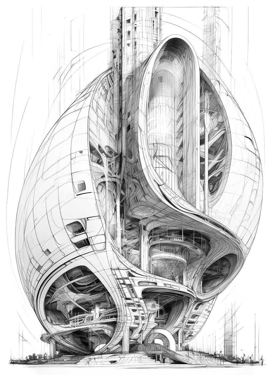 ai建筑草图-未来建筑