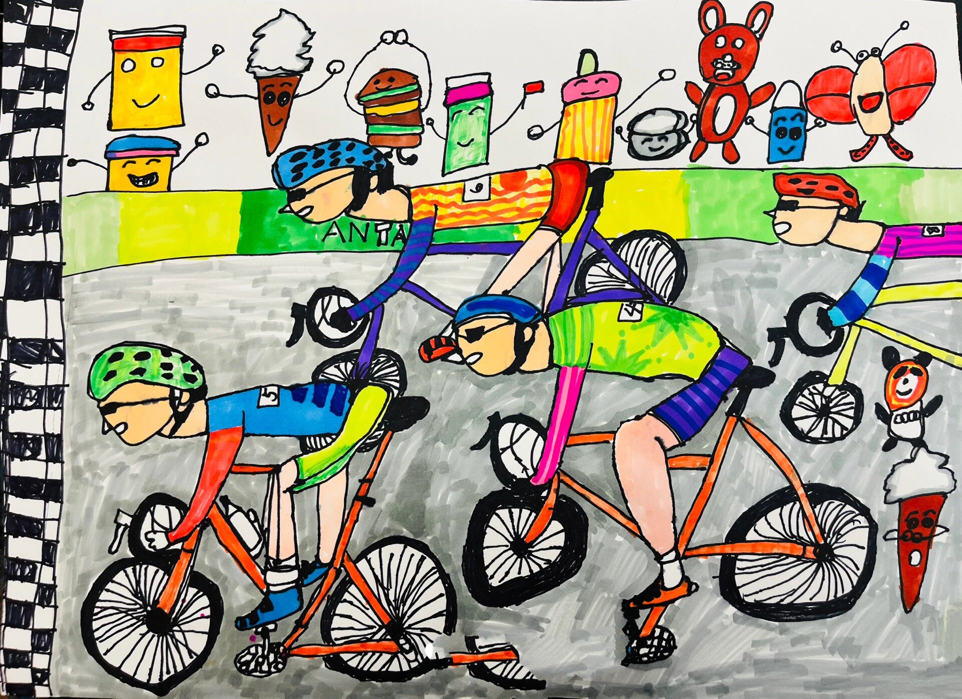 自行车比赛,骑自行车的人🚴‍♀️