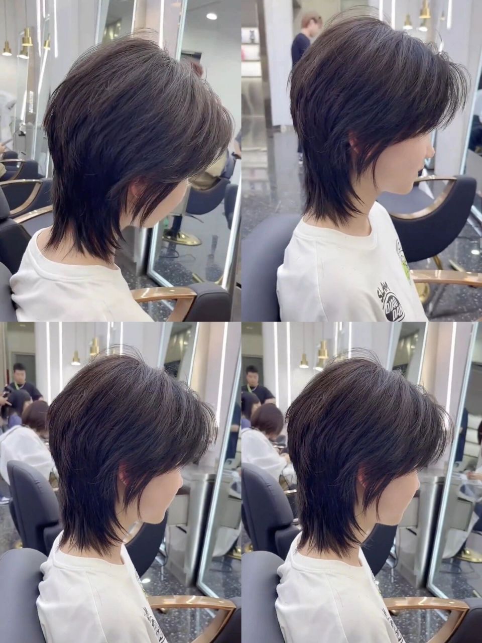 女生超级酷飒狼尾鲻鱼头 啊啊啊 剪到心里去的鲻鱼头|||96发型留两