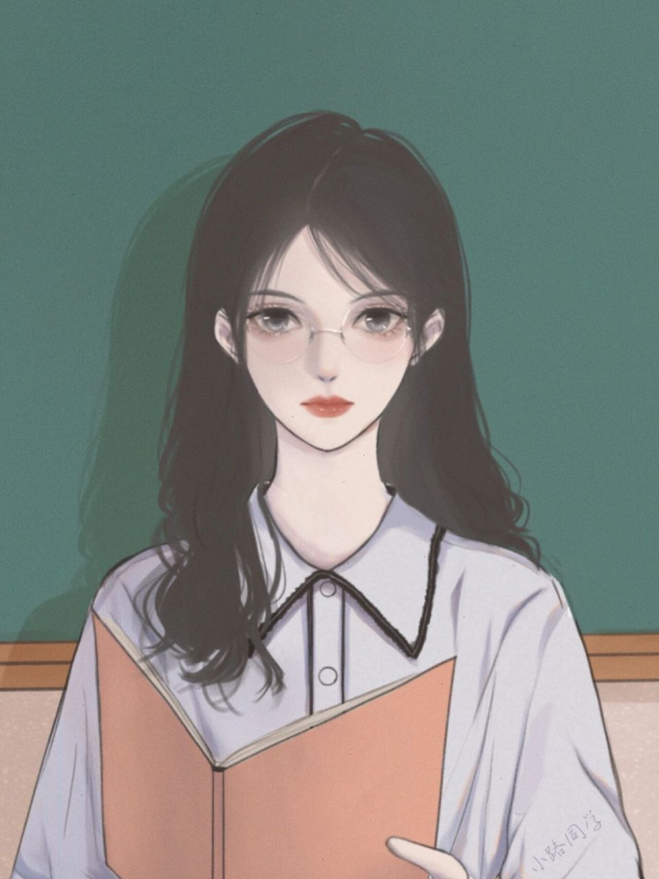 职业头像996993女教师 咱就是说,教师先更到这吧,接下来画点