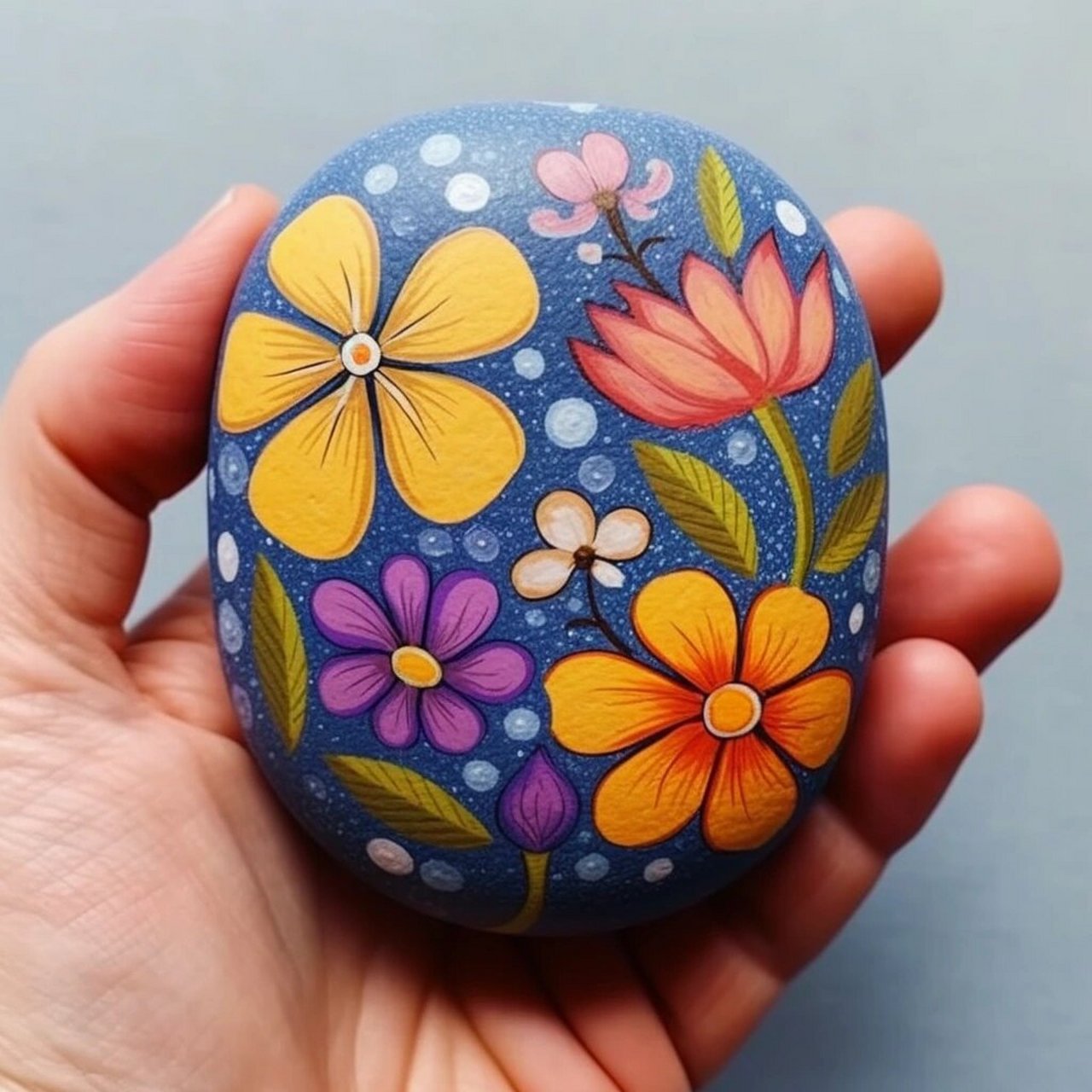 石头画# #可爱##壁画##墙绘##墙绘设计