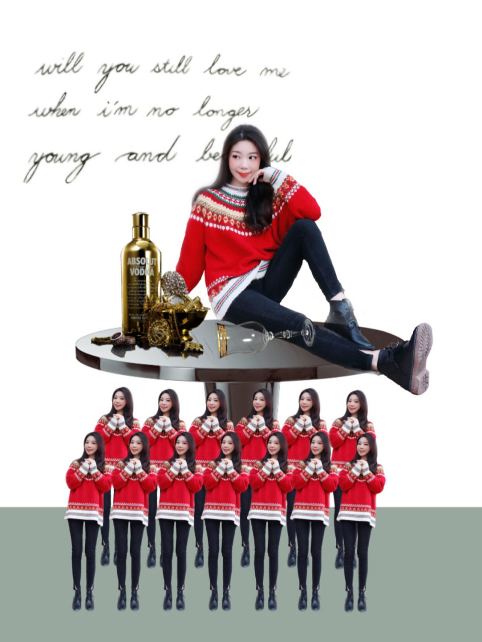 90餐桌上的我|新年创意p图教程 宝宝们,新年好～新年就要发不一样的