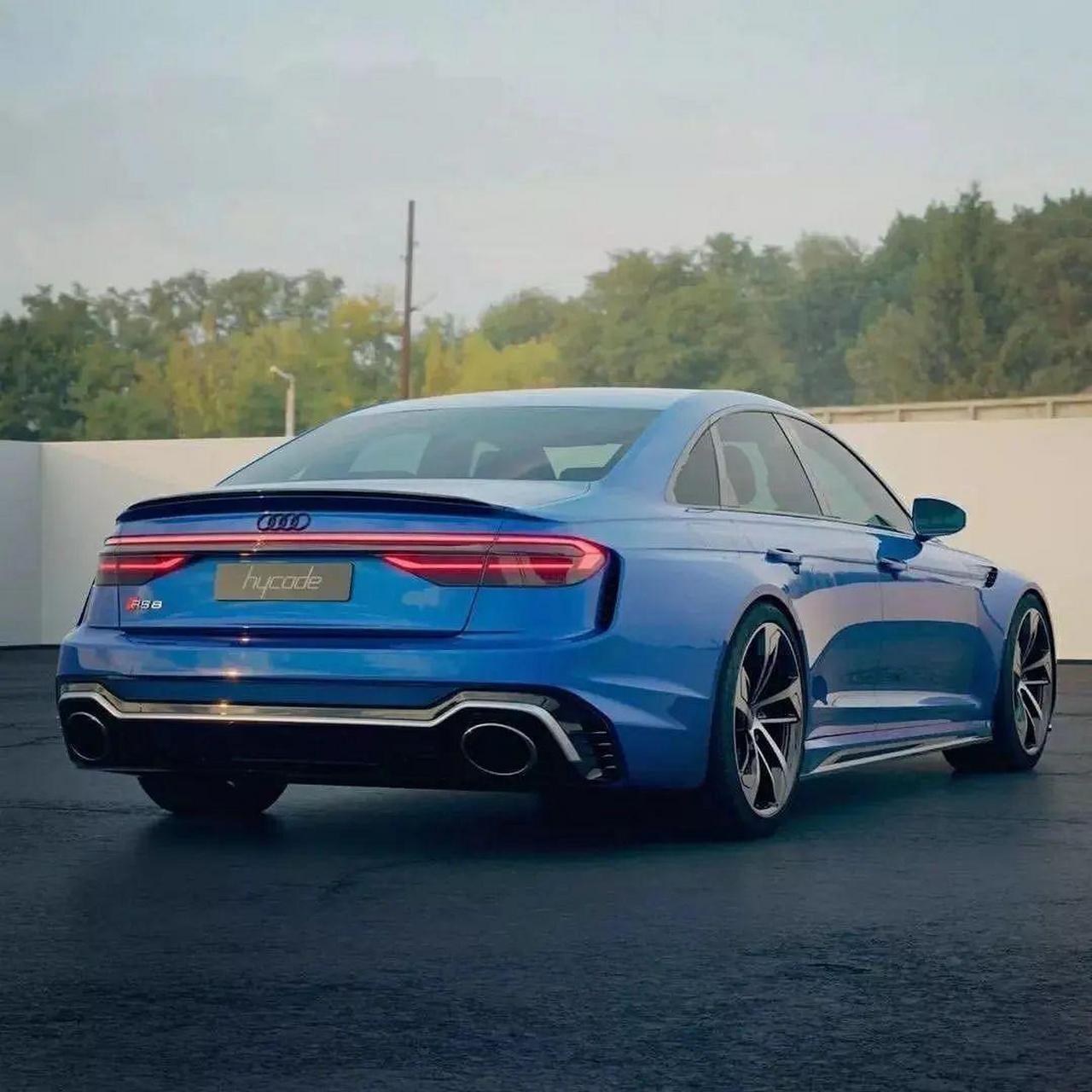 奥迪rs8, rs8的车身姿态比s8更加低矮, 具有更纯粹的运动性能, 搭载