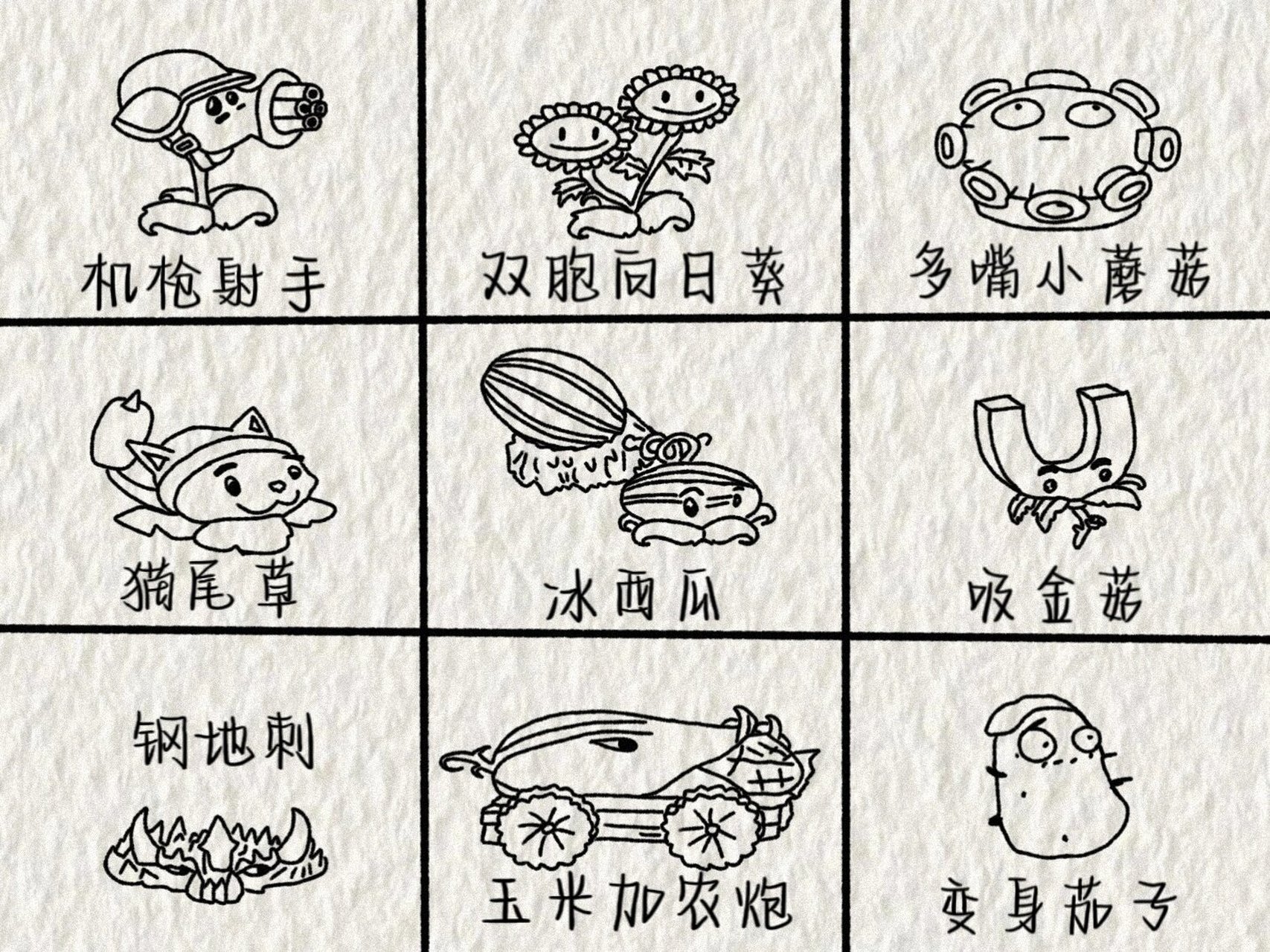 临摹丨day 17       植物大战僵尸植物图鉴(二) 很悲惨的一件事,直线