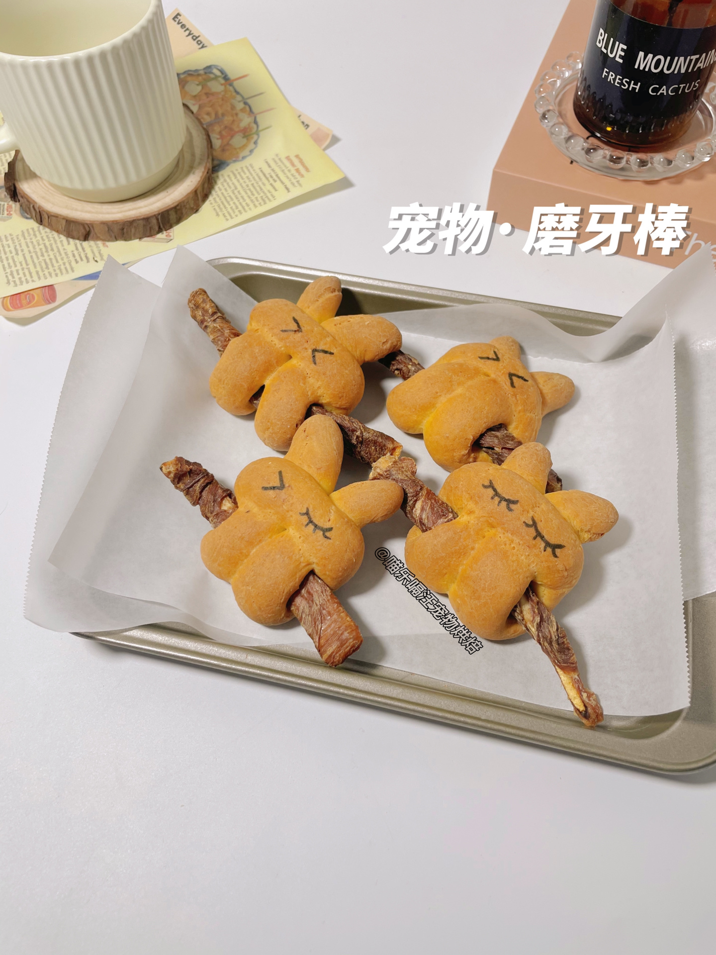 自制宠物零食·兔子磨牙棒92 | 超详细做法