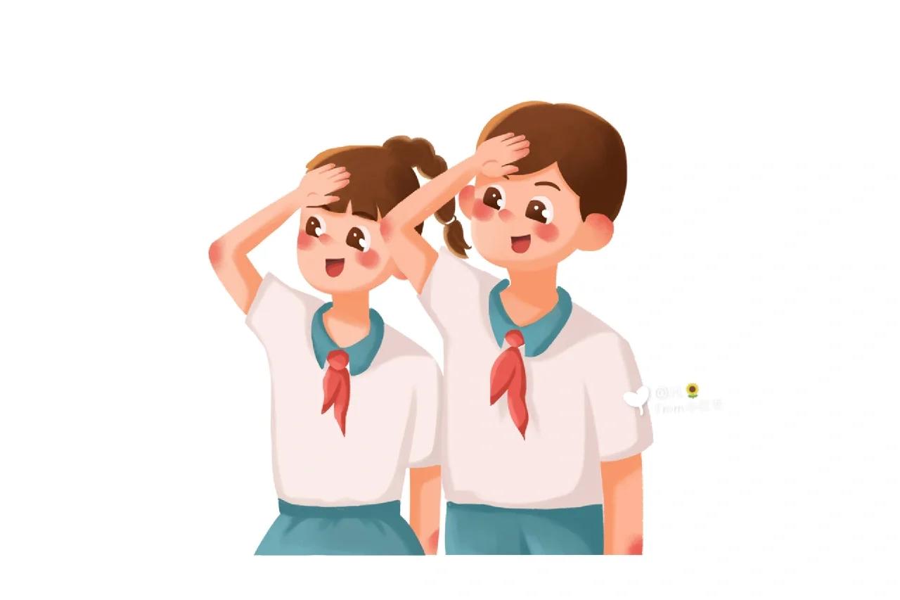 免抠素材‖人物素材‖节日少先队员敬礼2 78787878 小92在
