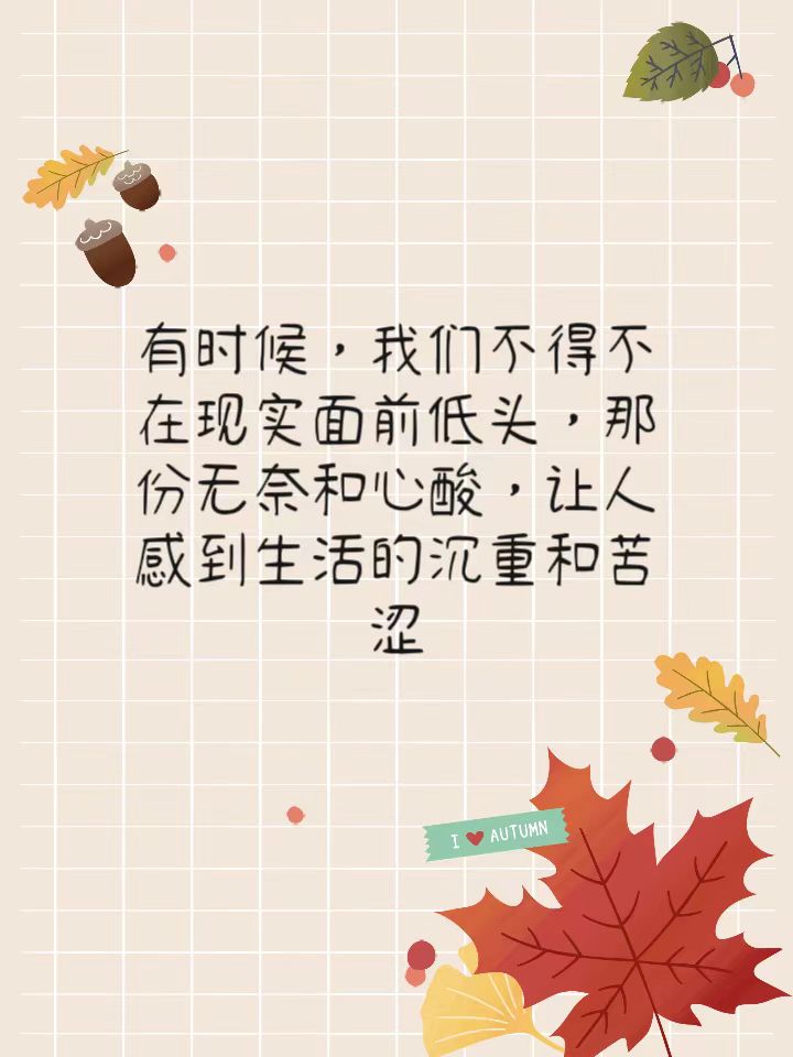 感慨人生心酸无奈的句子