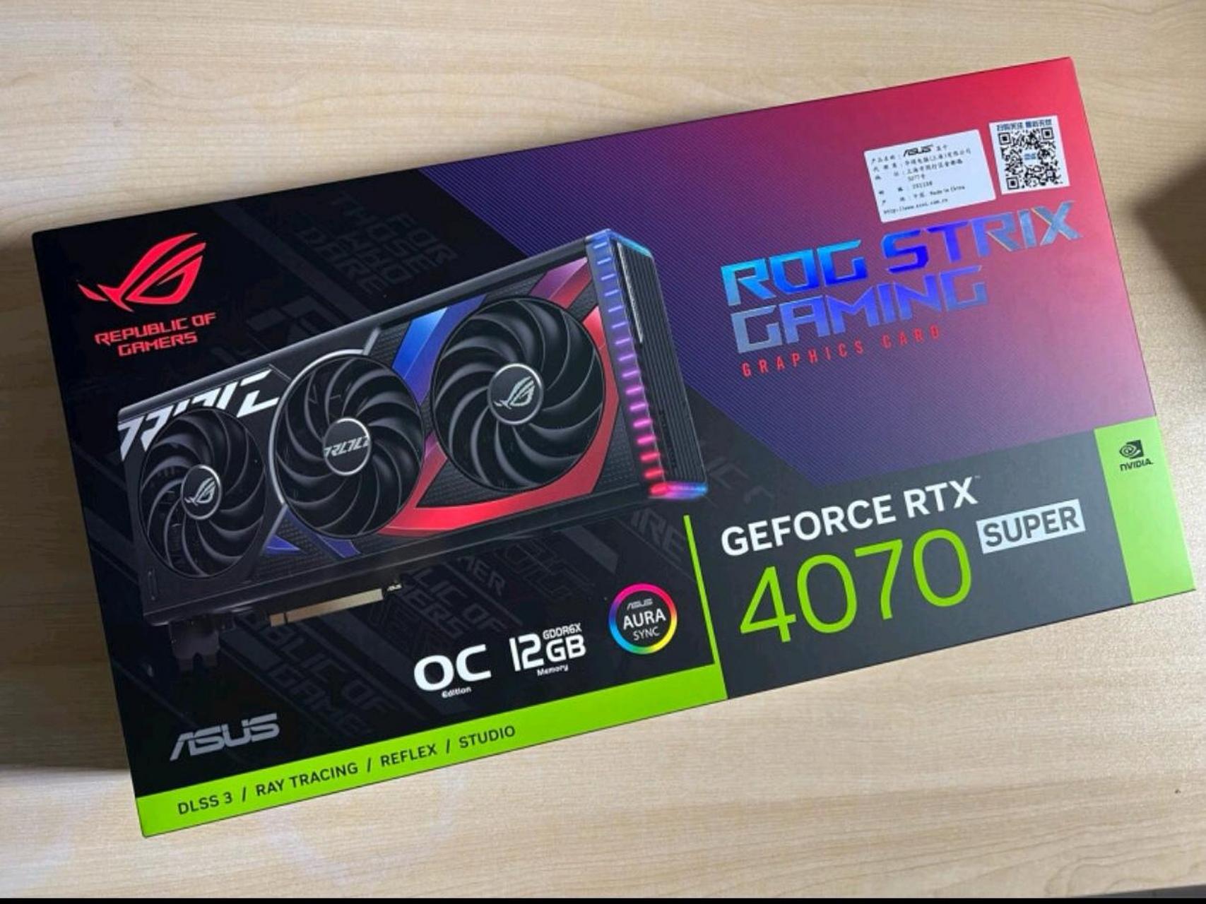 华硕rog rtx4070s -o12g gaming猛禽,电竞特工,雪豹,新品来袭