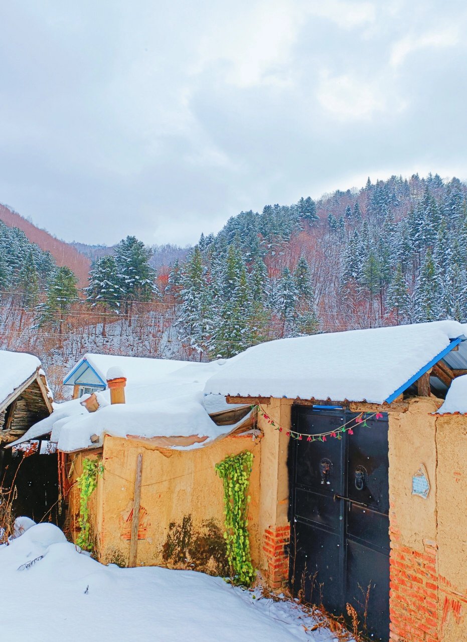 11月的松岭雪村:我在吉林遇到了水墨画 在吉林白山,有一处如世外桃源