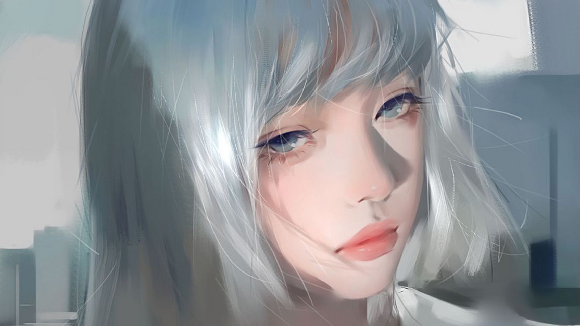 美女横屏笔记本电脑壁纸