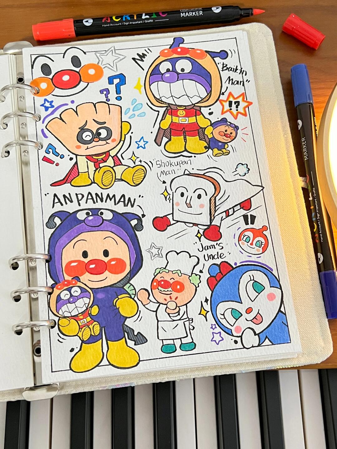 面包超人简笔画