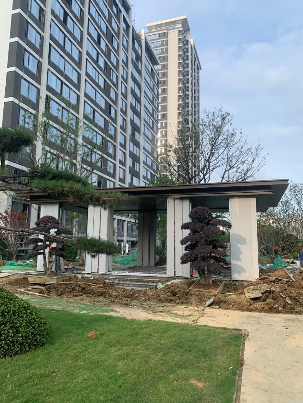 经开区明珠广场板块,网友实拍伟星玖都荟小区最新进展,大部分已经弄得