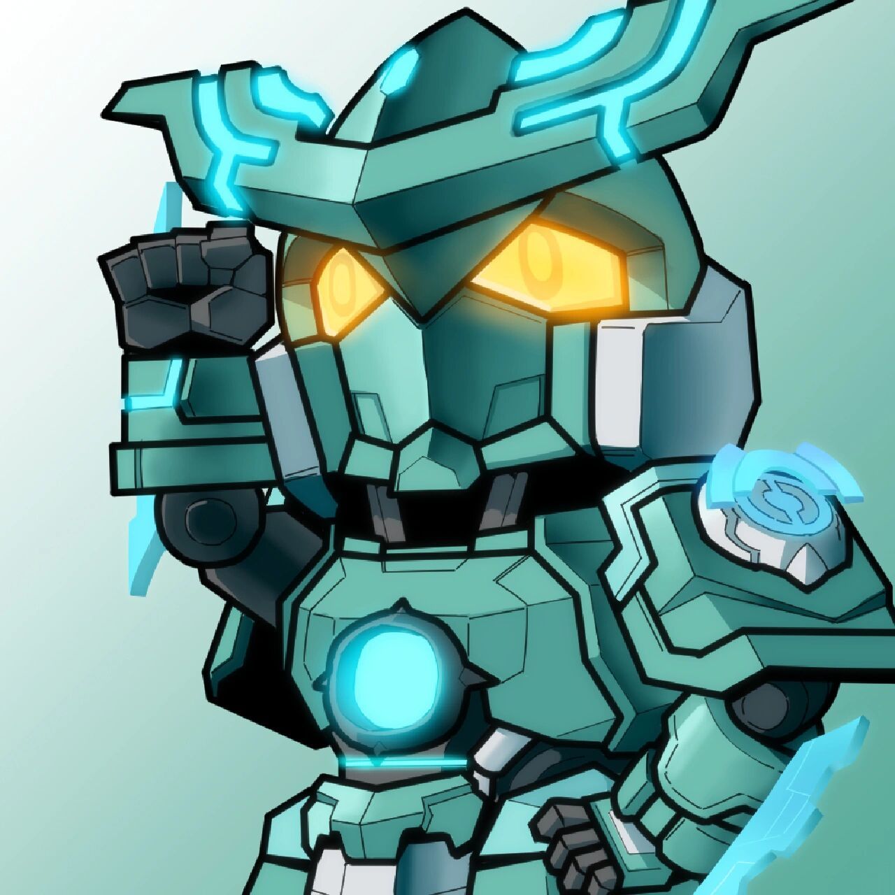 盾山&墨子 营地的一次活动,要求按照模板画画,于是我另辟蹊径画了俩