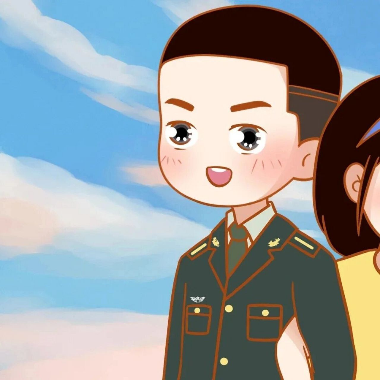 军恋可爱情头～ 军恋的小姐妹们要加油哦!