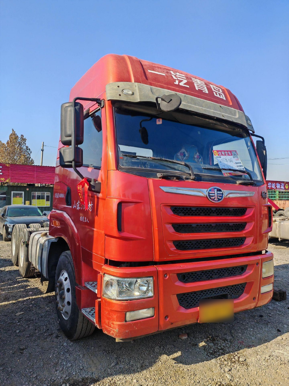 最新到店:2017年5月青岛解放天v潍柴430马力十二升机器 车况原版 轮胎