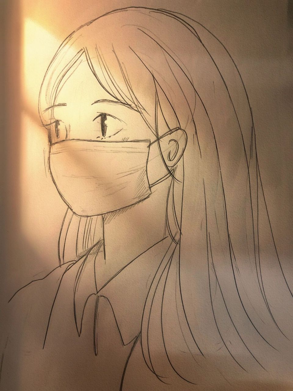 特别简单的戴口罩女孩画法,你get了吗06 最后一张真人素材的图片是
