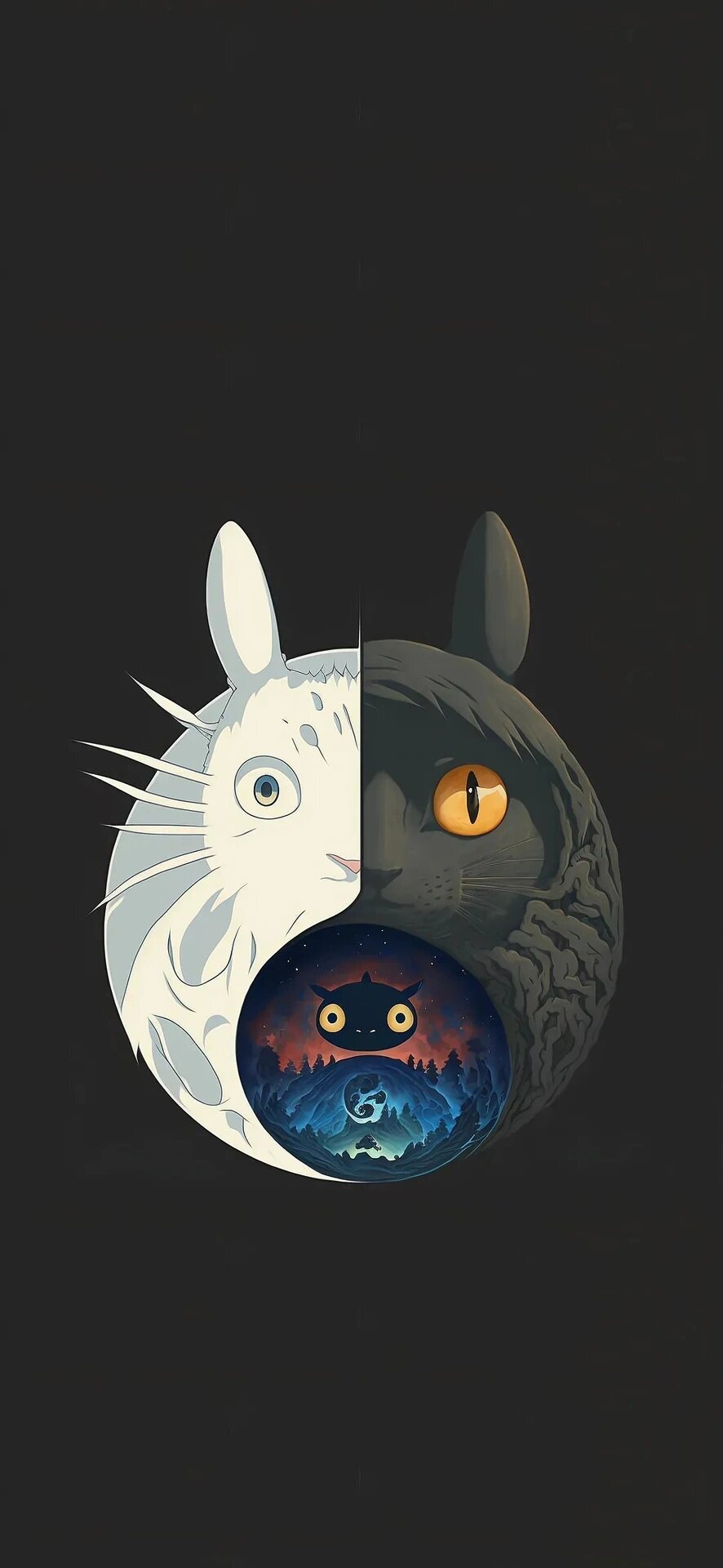 太极八卦动漫风高清全屏壁纸