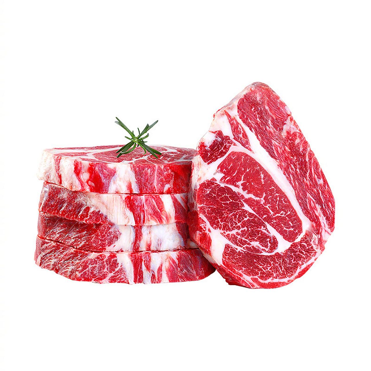 华牧鲜澳洲甄选谷饲雪花牛排边角料大块上脑牛排原切健身轻脂代餐