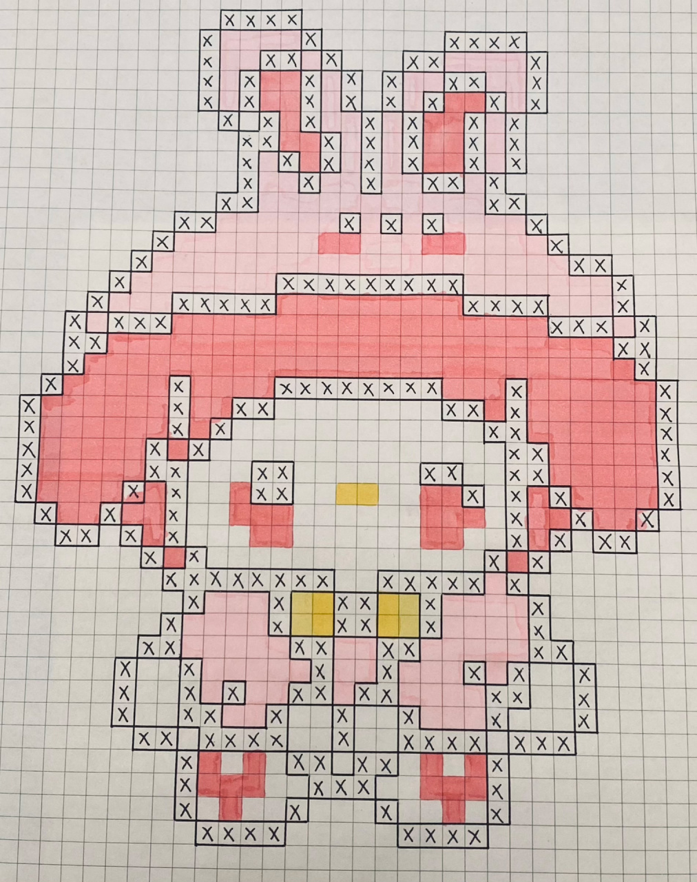 像素画24 美乐蒂 临摹图来自