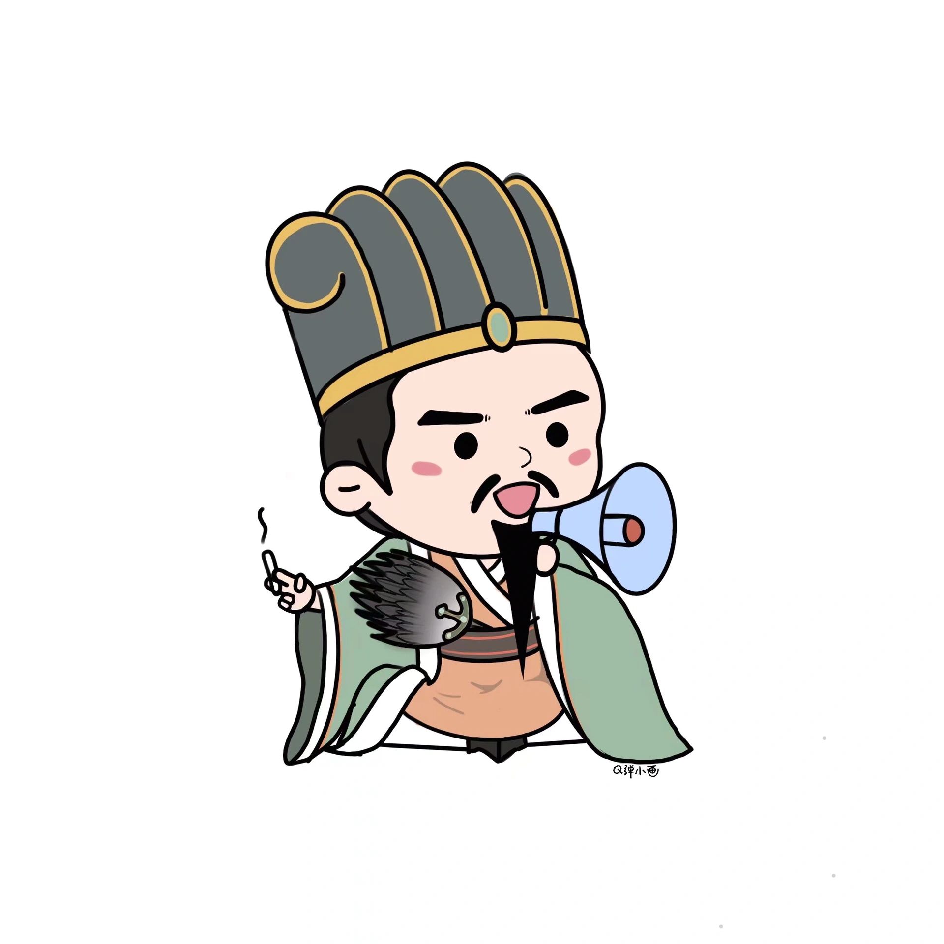 100个q版历史人物之 诸葛亮