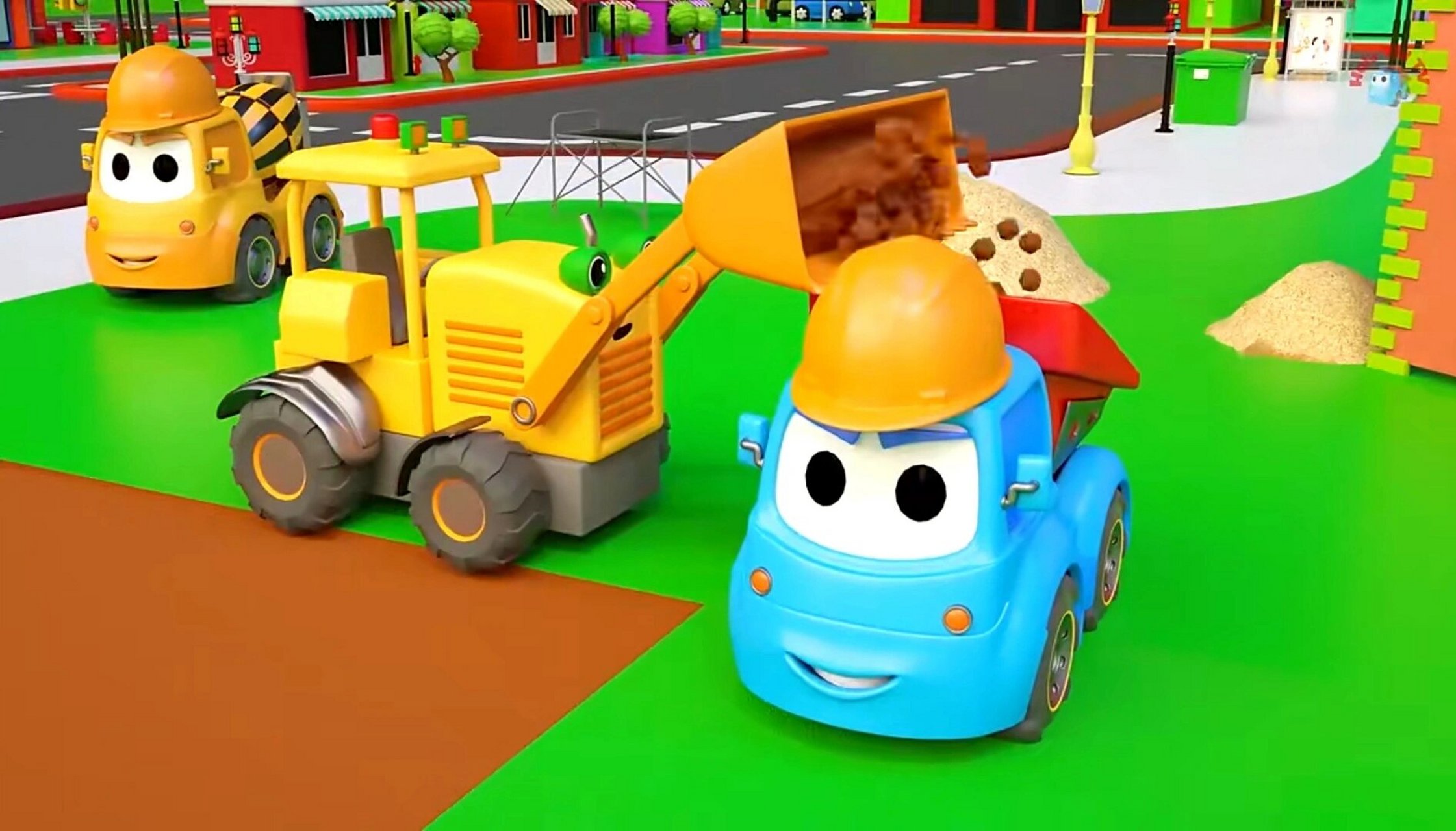 儿童动画片|汽车世界之工程车好伙伴 宝宝们喜欢的工程车好伙伴们