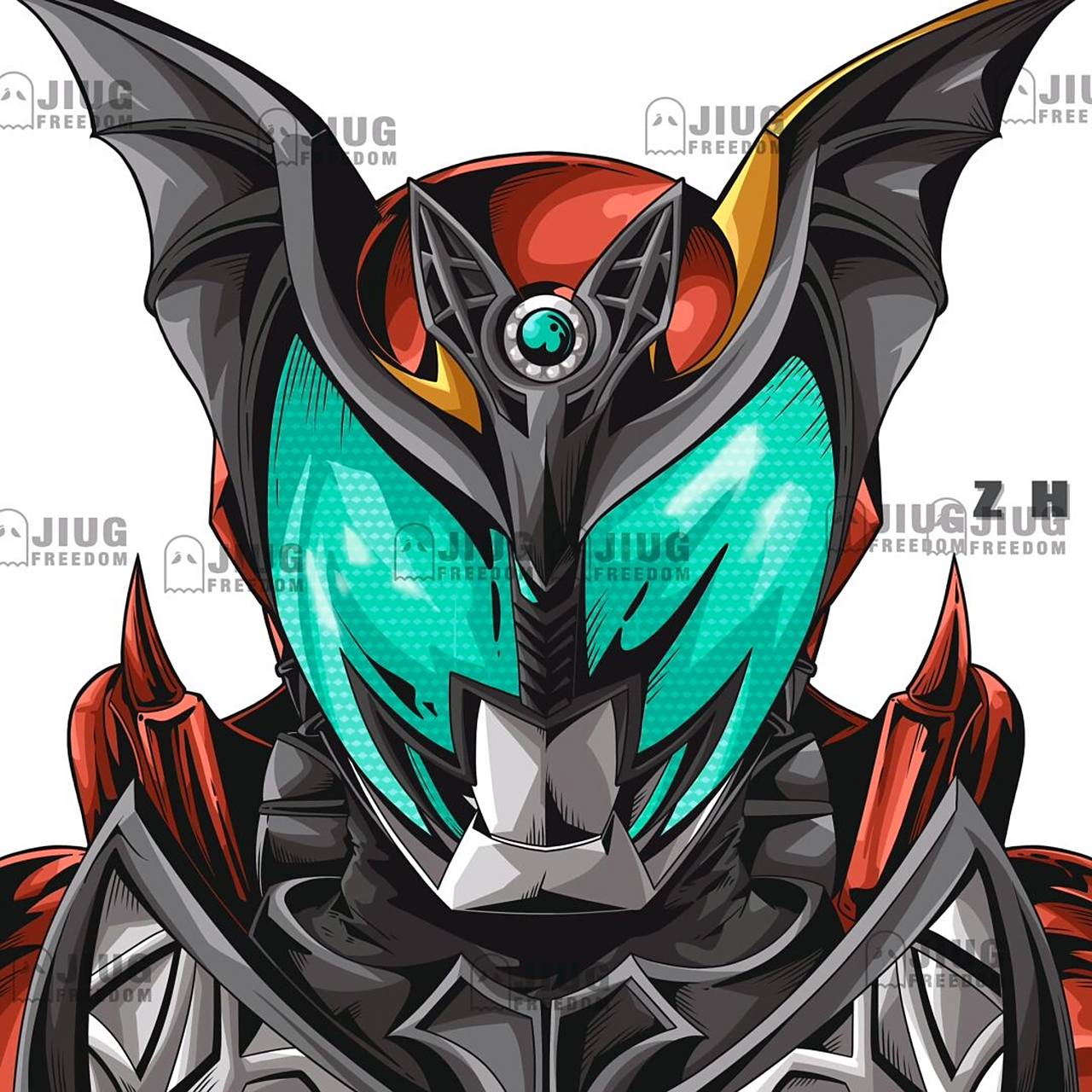头像约稿#假面骑士# #头像# #动漫# #假面骑士头像# #kiva头像# #假面