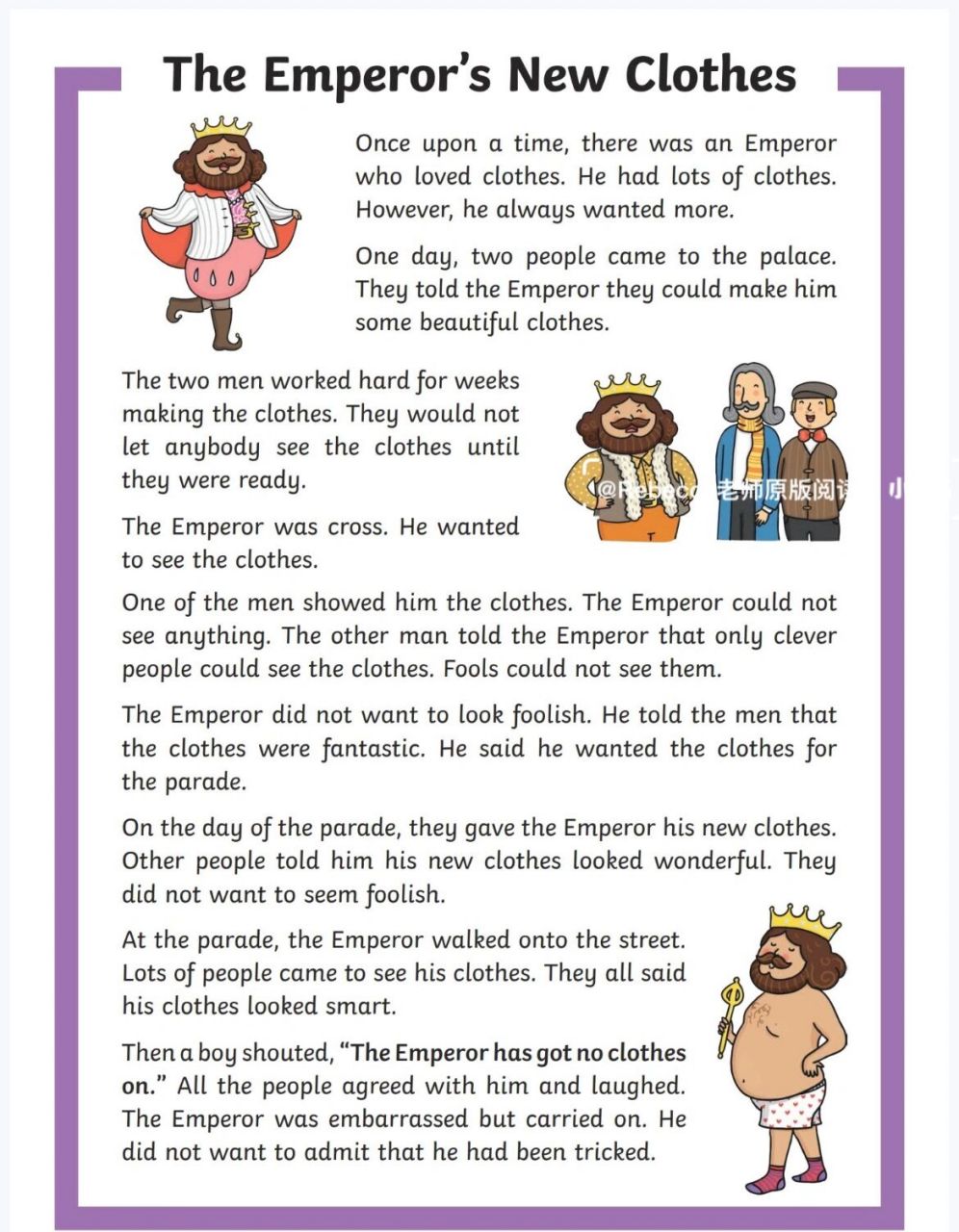 英文版童话故事分级阅读——皇帝的新衣