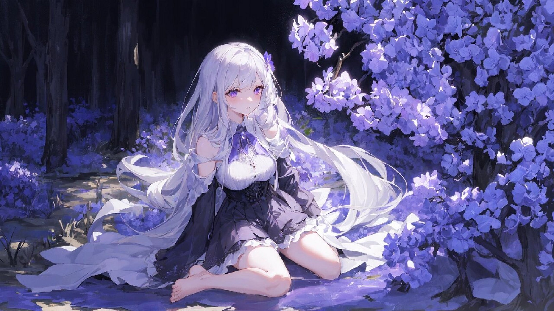 壁纸|银发紫眸少女 vol.