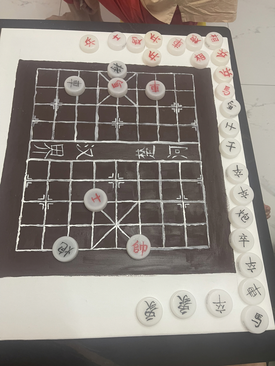 自制象棋棋盘制作步骤图片