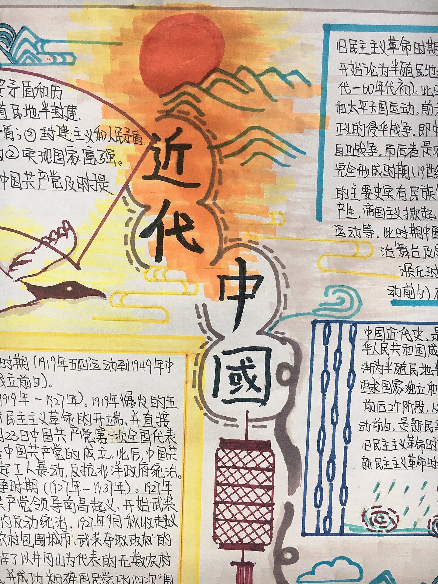 近代中国手抄报♥️