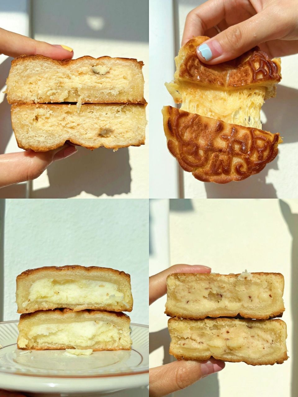 超火内蒙古月饼04终于买来了~配料表很干净,小麦粉,植物油,白糖